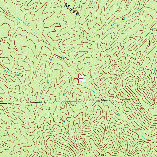 Topographic Map of Knee Tank, NM
