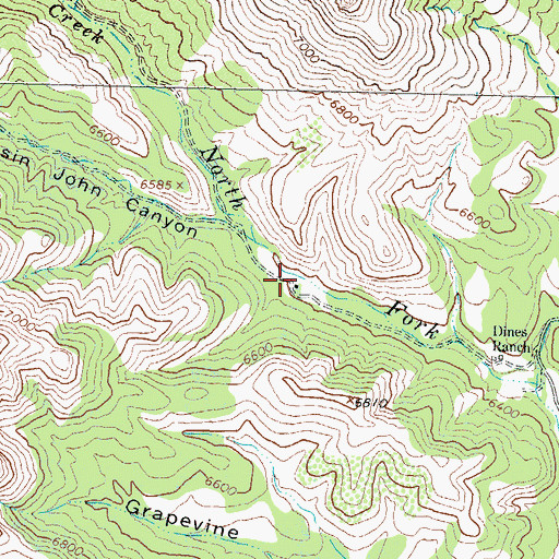 Topographic Map of Upper House Well, NM