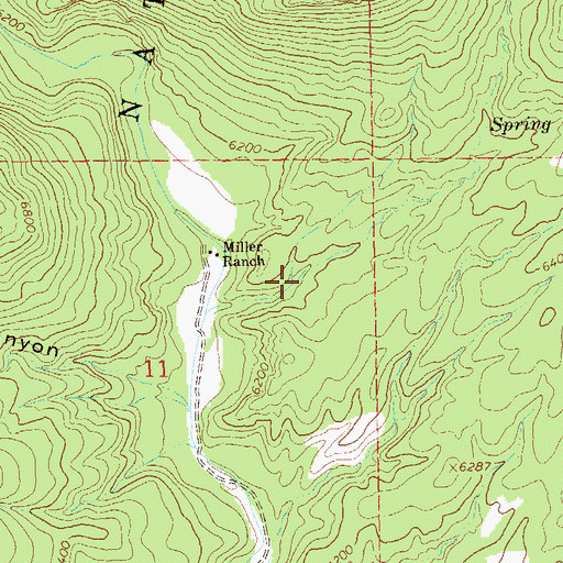 Topographic Map of Bill Lewis Spring, NM