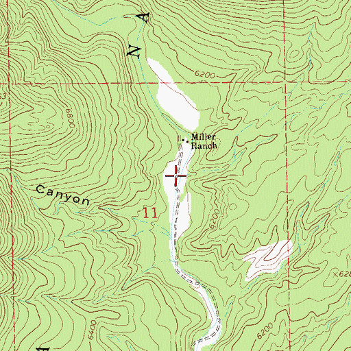 Topographic Map of Pine Canyon, NM