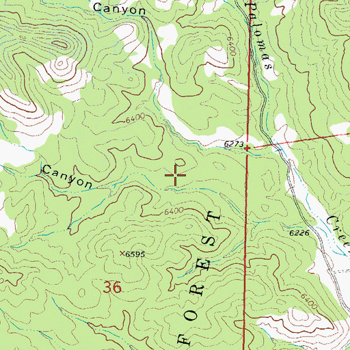 Topographic Map of Poverty Spring, NM