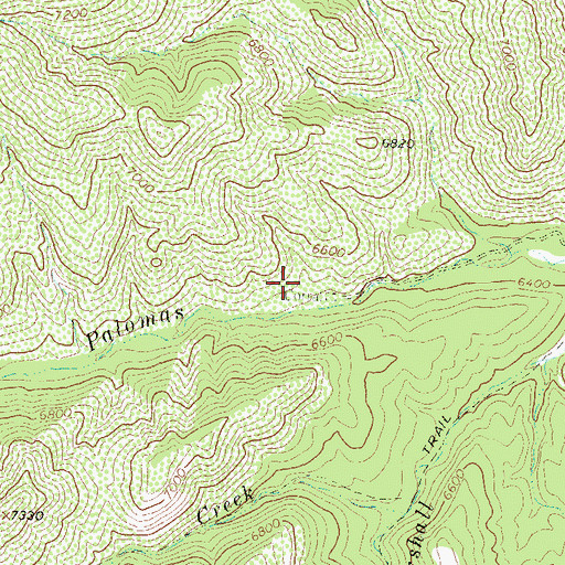 Topographic Map of Upper Palomas Corral, NM