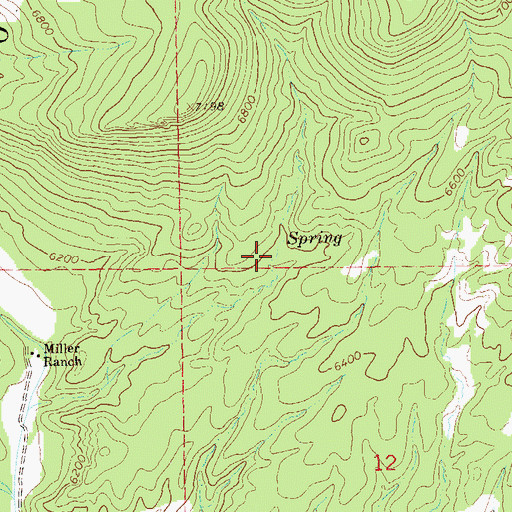 Topographic Map of Pine Tank, NM