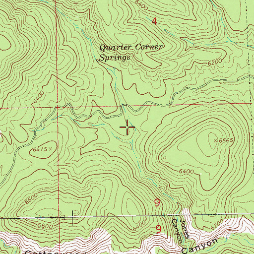 Topographic Map of Jones Corral, NM