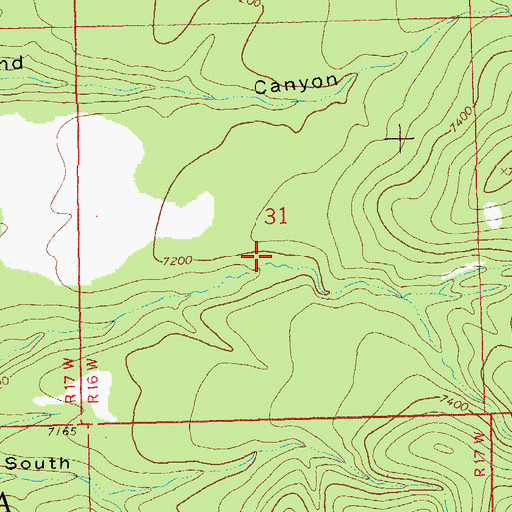 Topographic Map of Huey Tank, NM