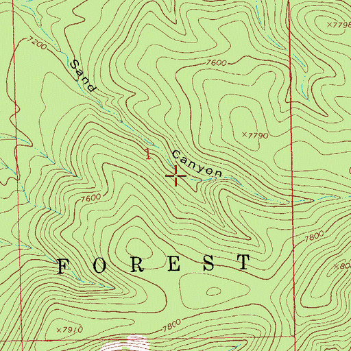 Topographic Map of South Sand Tank, NM