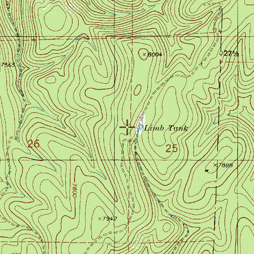 Topographic Map of Limb Tank, NM
