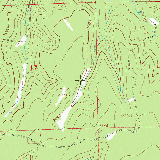 Topographic Map of Middle Tank, NM