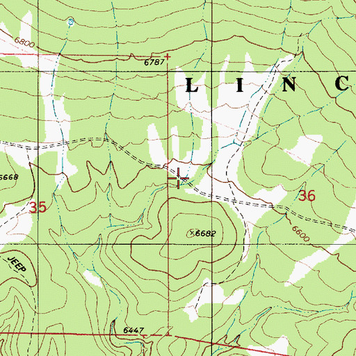 Topographic Map of Peppin Canyon, NM