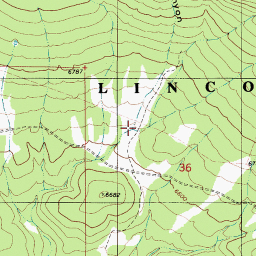 Topographic Map of Vl Canyon, NM