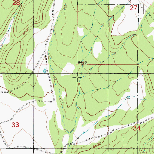 Topographic Map of Buck Canyon, NM