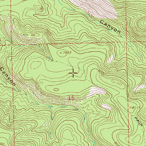 Topographic Map of Highland Tank, NM