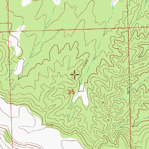 Topographic Map of Russell Well, NM