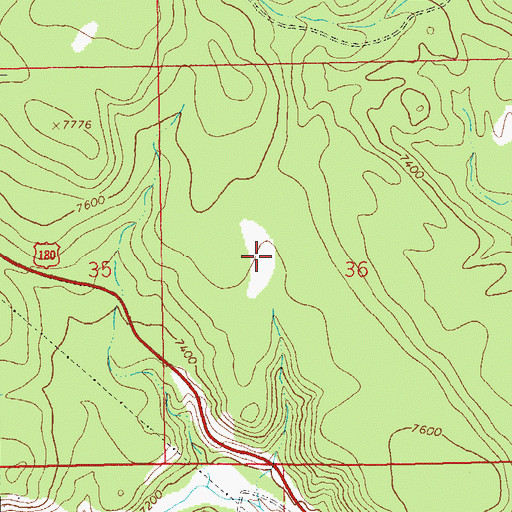 Topographic Map of Mesa Tank, NM