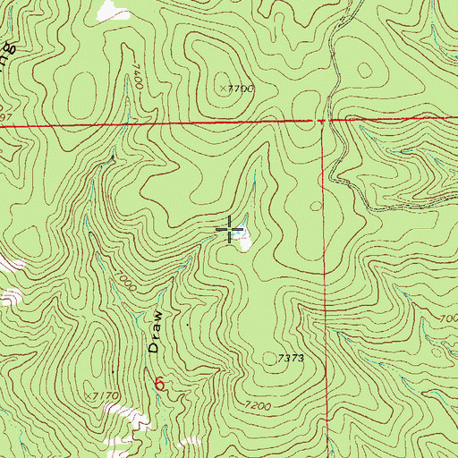 Topographic Map of East Draw Tank, NM