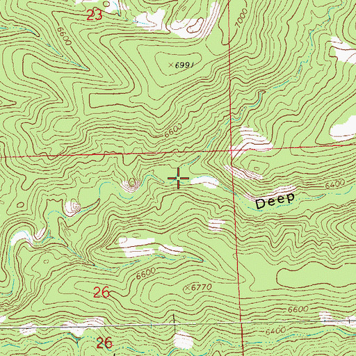 Topographic Map of Big Canyon, NM