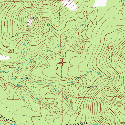 Topographic Map of Yequas Park, NM