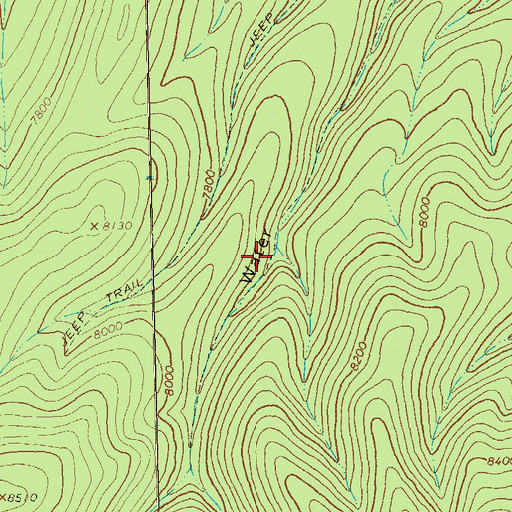 Topographic Map of Water Canyon Tank, NM