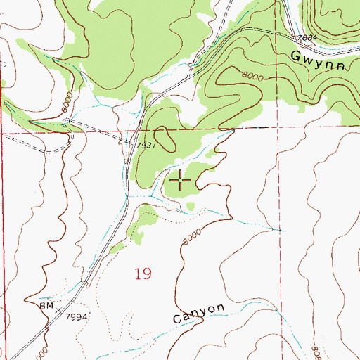Topographic Map of Negrito Work Center, NM