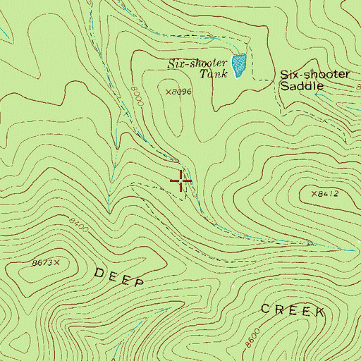 Topographic Map of Christmas Tree Tank, NM