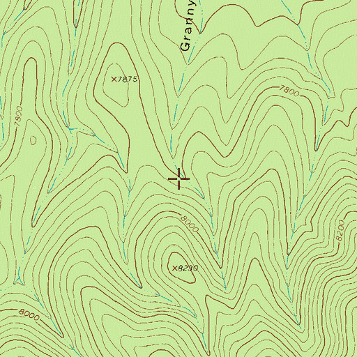 Topographic Map of Oak Spring, NM