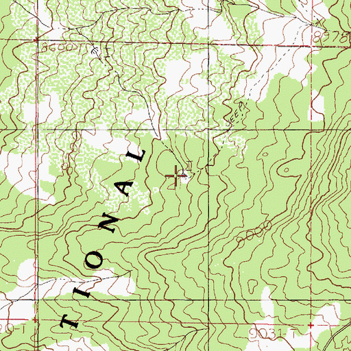 Topographic Map of Beaver Tank, NM