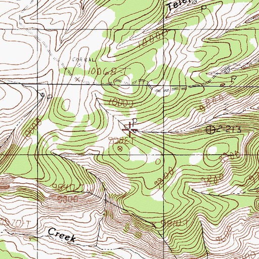 Topographic Map of East Tank, NM