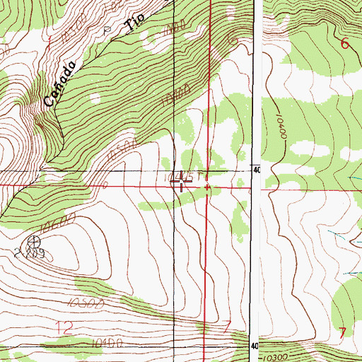 Topographic Map of Amado Tank, NM
