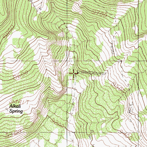 Topographic Map of Canjilon Creek Campground, NM