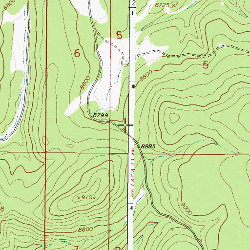 Topographic Map of Rock Tank, NM