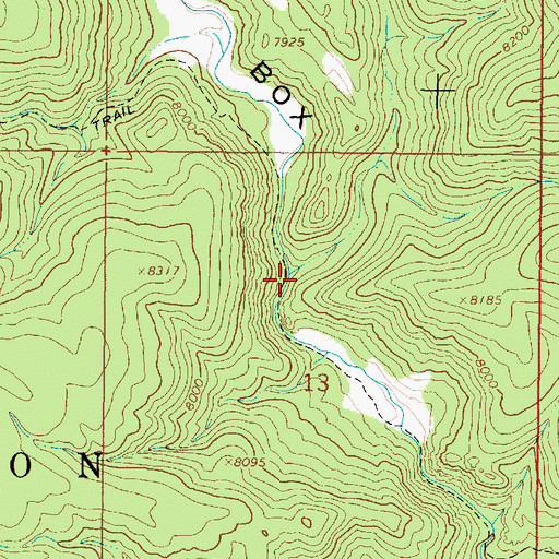Topographic Map of Hondo Canyon, NM