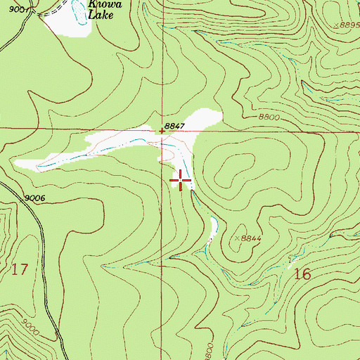 Topographic Map of Lagunita Tank, NM