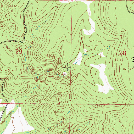 Topographic Map of Noria Tank, NM