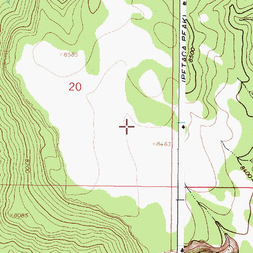 Topographic Map of Miller Tank, NM