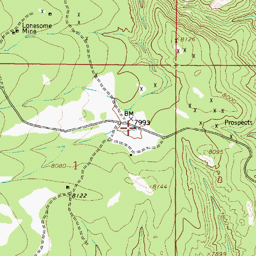 Topographic Map of Sandoval Tank, NM