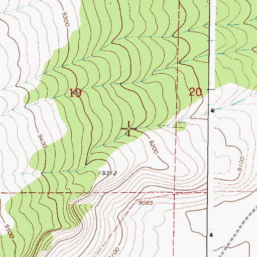 Topographic Map of Aspen Tank, NM