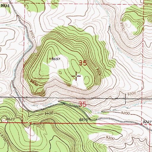 Topographic Map of Pit Tank Number One, NM