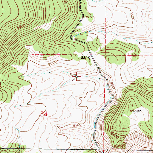 Topographic Map of Alive Number Two Tank, NM