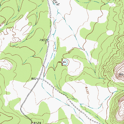Topographic Map of Monument Tank, NM