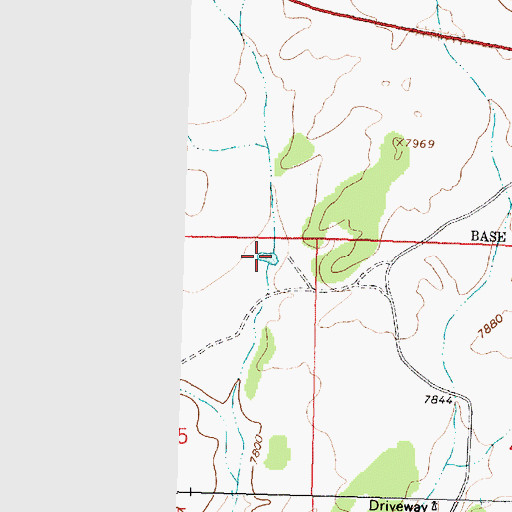 Topographic Map of Driveway Tank, NM