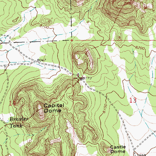 Topographic Map of West Sawtooth Well, NM