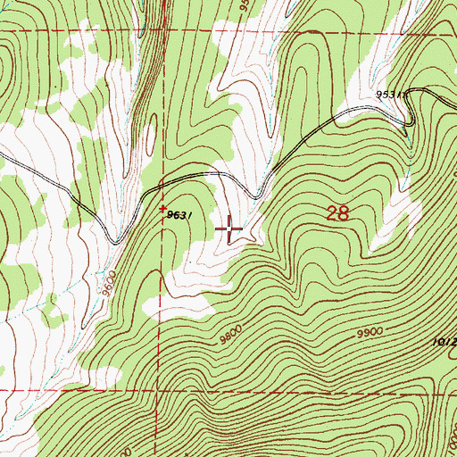 Topographic Map of Roadside Number Two Tank, NM