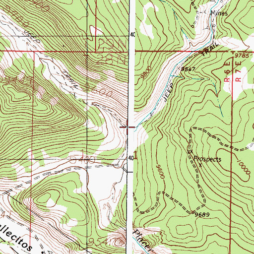 Topographic Map of Long Canyon, NM