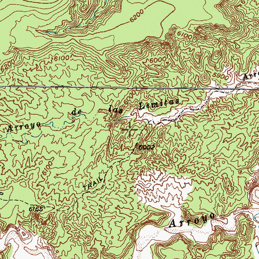 Topographic Map of Lemitas Trail, NM