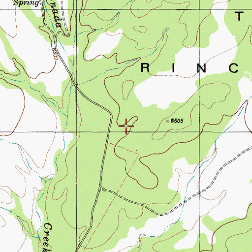 Topographic Map of The Rinconada, NM