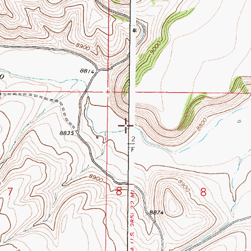 Topographic Map of Stewart Meadows, NM