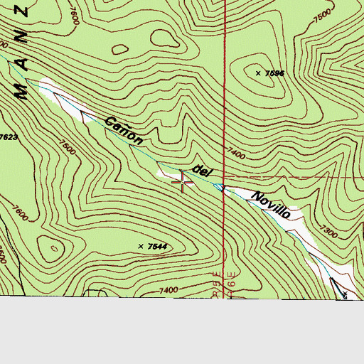 Topographic Map of Hawkins Spring, NM