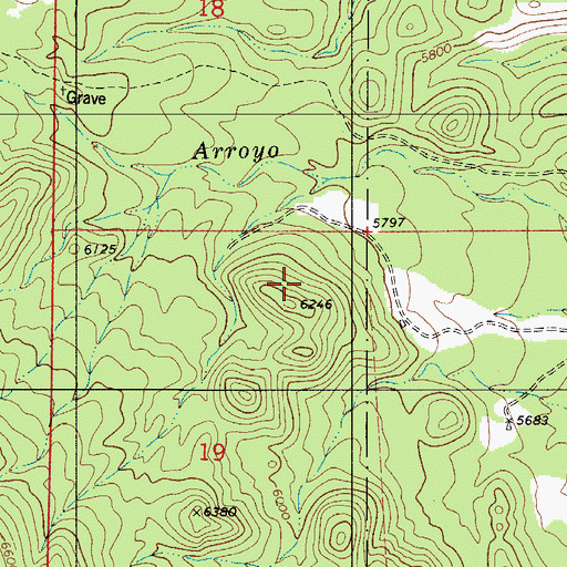 Topographic Map of Ramerez, NM