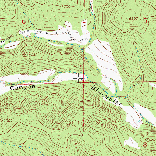 Topographic Map of Little Tank, NM