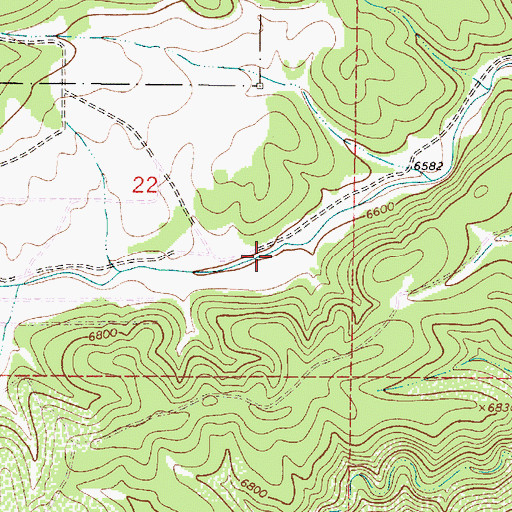Topographic Map of Little Spring, NM